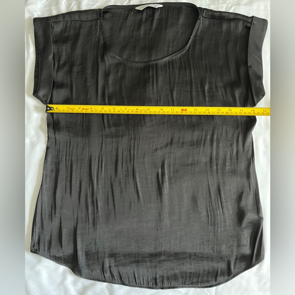 Nine West Black Satin Blouse